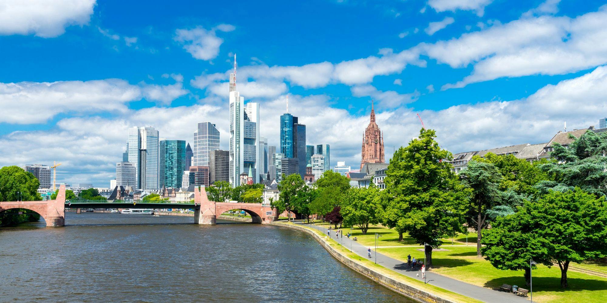 Panorama der Stadt Frankfurt